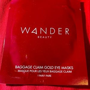 Wander Beauty baggage claim gold eye masks